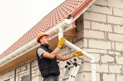 Pose et remplacement de gouttières à Malay